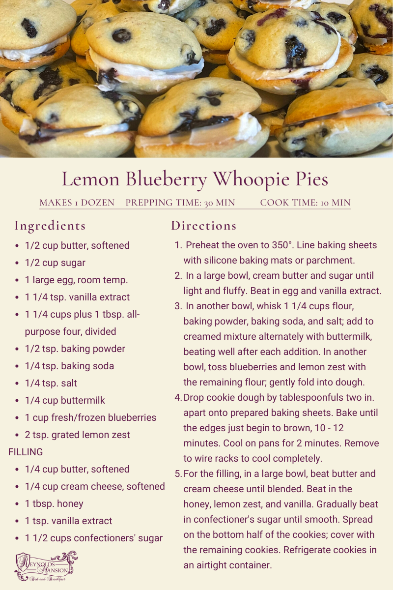Lemon Blueberry Whoopie Pies Recipe